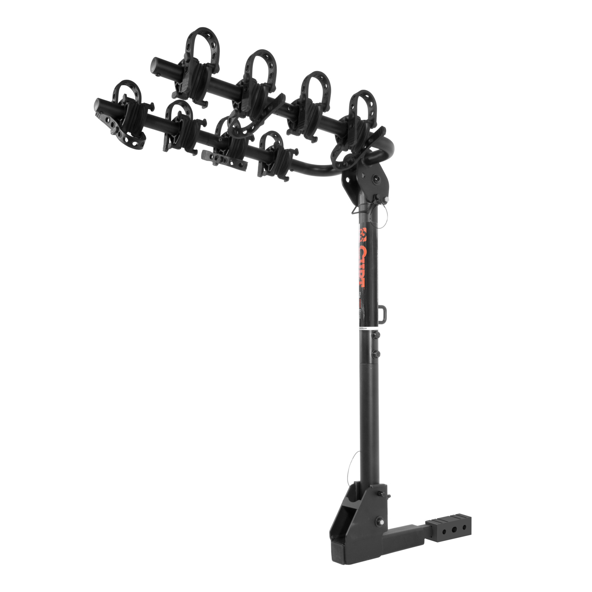Curt Manufacturing, Extend. Trailer Hitch Bike Rack Mount, Bike Capacity 4 Load Capacity 180 lb, Model# 18030